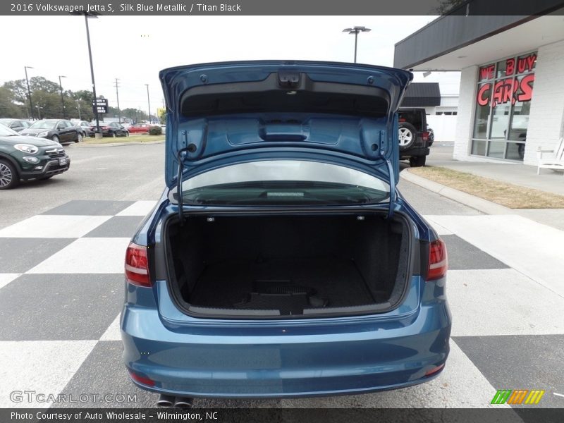 Silk Blue Metallic / Titan Black 2016 Volkswagen Jetta S