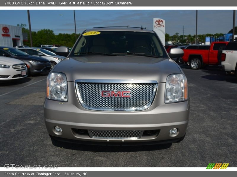 Gold Mist Metallic / Cocoa/Light Cashmere 2008 GMC Yukon Denali AWD