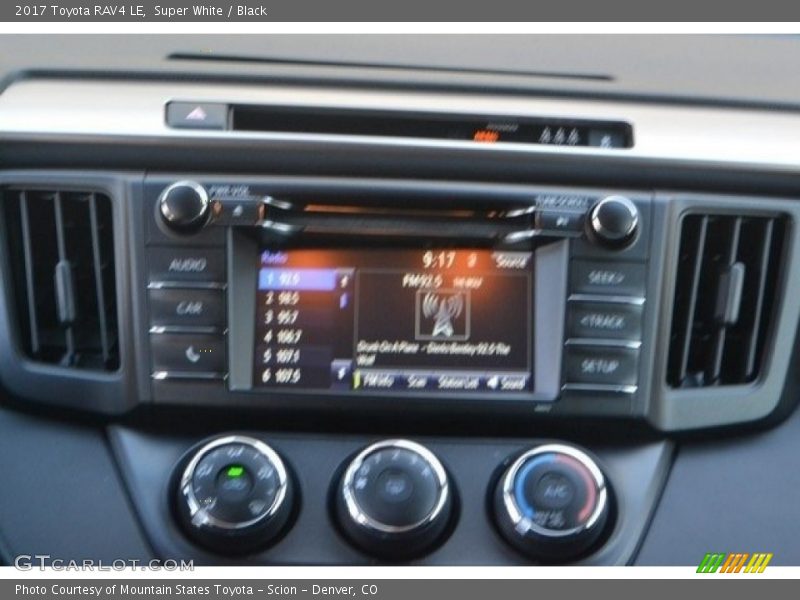 Super White / Black 2017 Toyota RAV4 LE