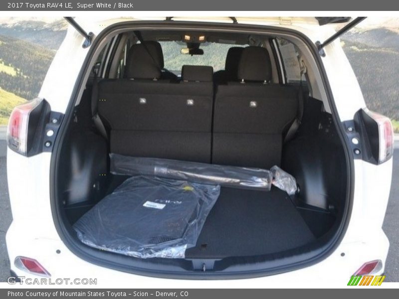 Super White / Black 2017 Toyota RAV4 LE