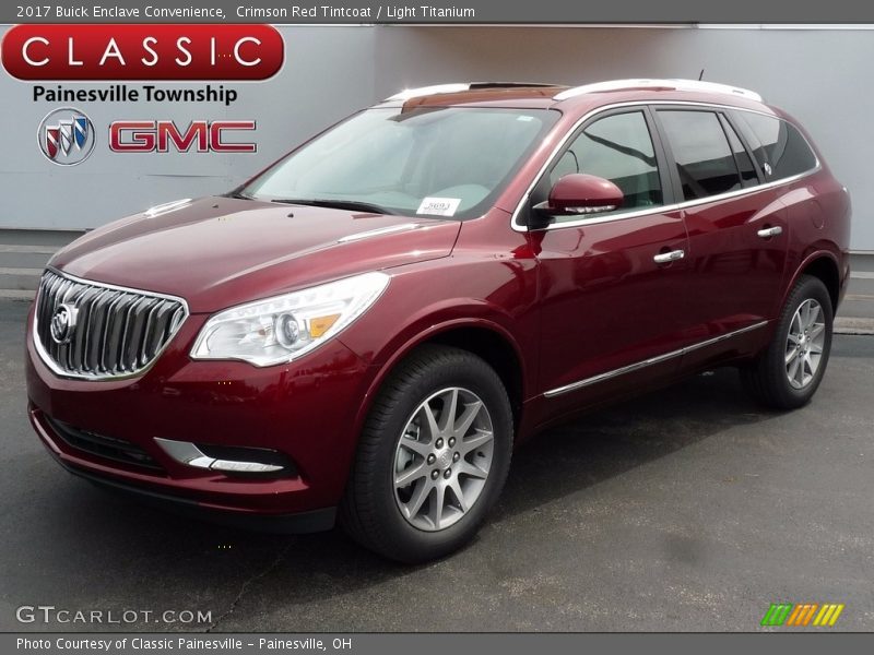Crimson Red Tintcoat / Light Titanium 2017 Buick Enclave Convenience
