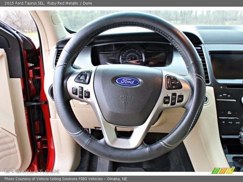 Ruby Red Metallic / Dune 2015 Ford Taurus SEL