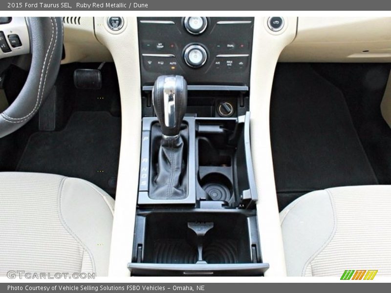 Ruby Red Metallic / Dune 2015 Ford Taurus SEL