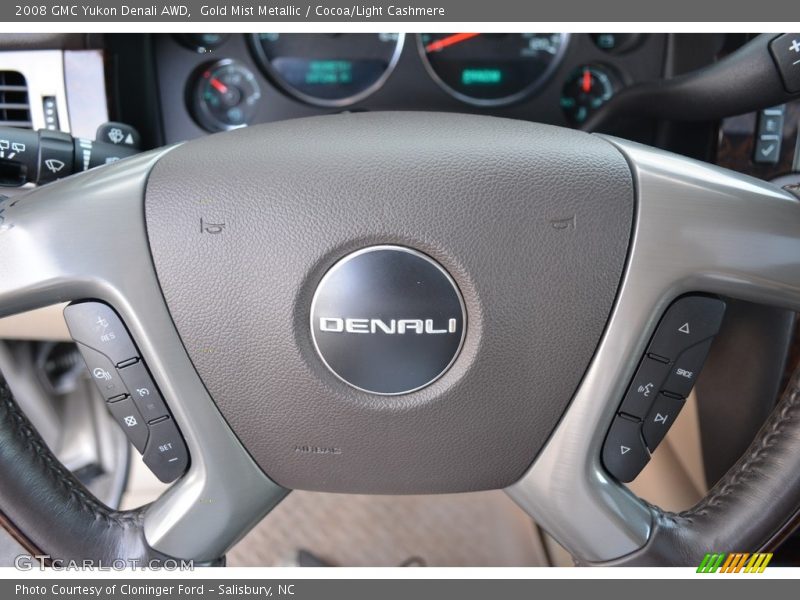 Gold Mist Metallic / Cocoa/Light Cashmere 2008 GMC Yukon Denali AWD