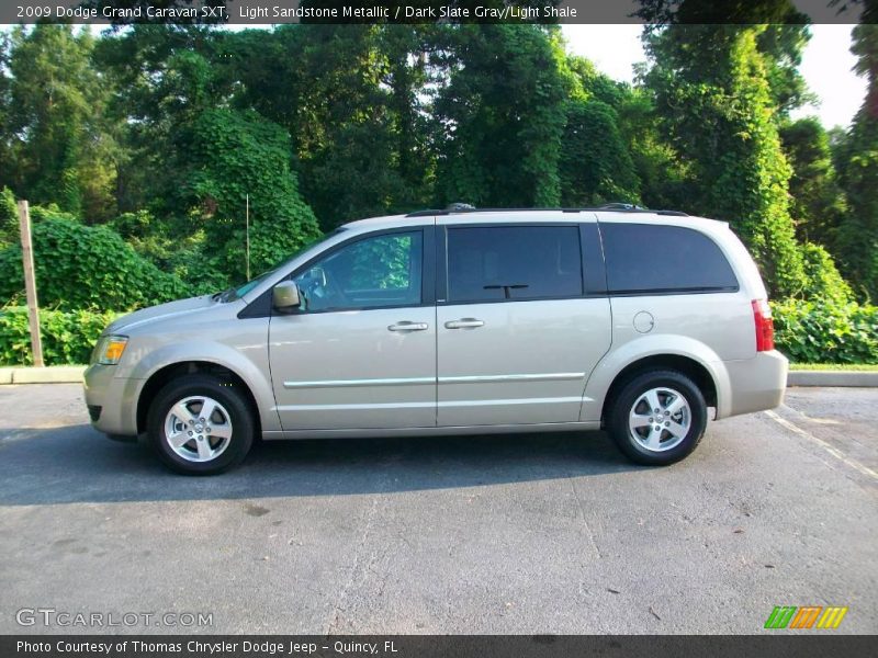 Light Sandstone Metallic / Dark Slate Gray/Light Shale 2009 Dodge Grand Caravan SXT