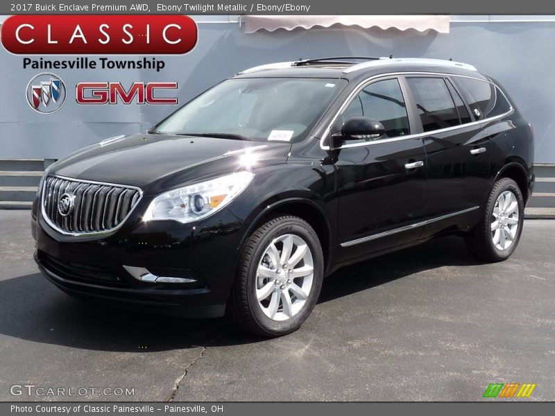 Ebony Twilight Metallic / Ebony/Ebony 2017 Buick Enclave Premium AWD