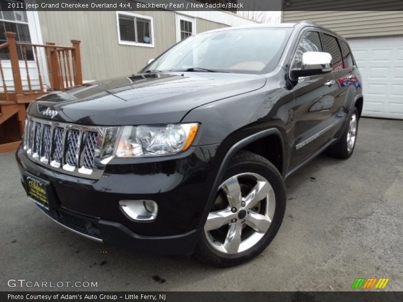 Blackberry Pearl / New Saddle/Black 2011 Jeep Grand Cherokee Overland 4x4