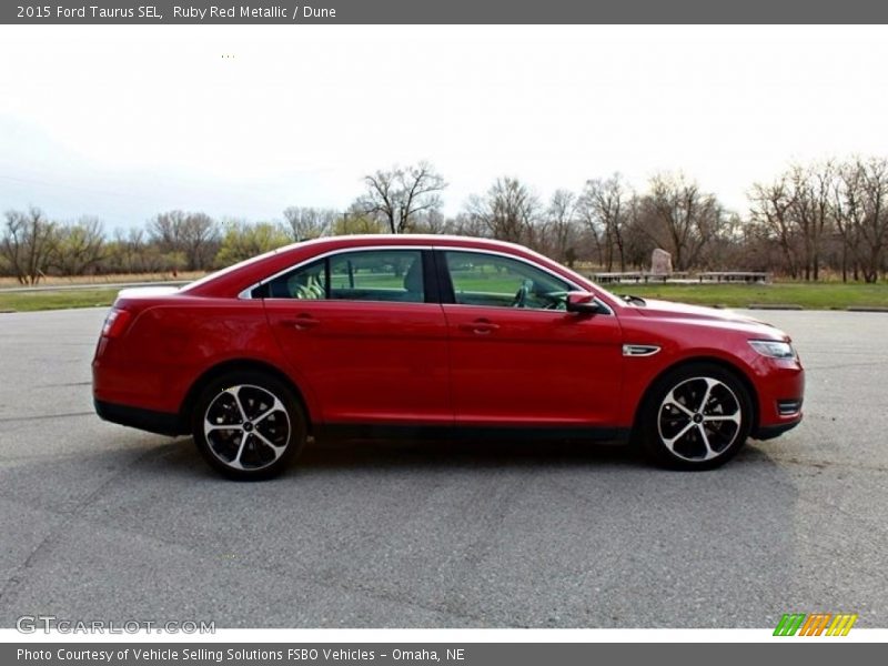 Ruby Red Metallic / Dune 2015 Ford Taurus SEL