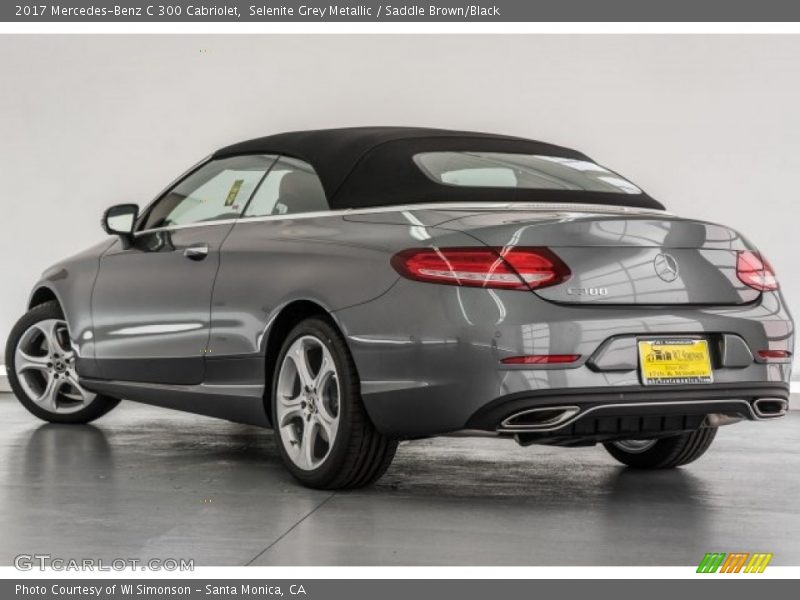 Selenite Grey Metallic / Saddle Brown/Black 2017 Mercedes-Benz C 300 Cabriolet