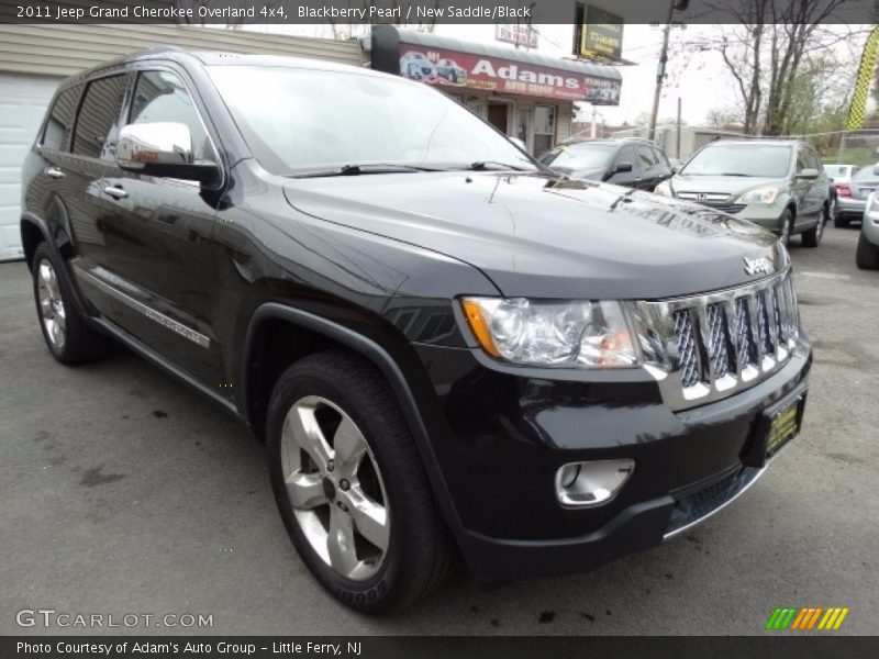 Blackberry Pearl / New Saddle/Black 2011 Jeep Grand Cherokee Overland 4x4