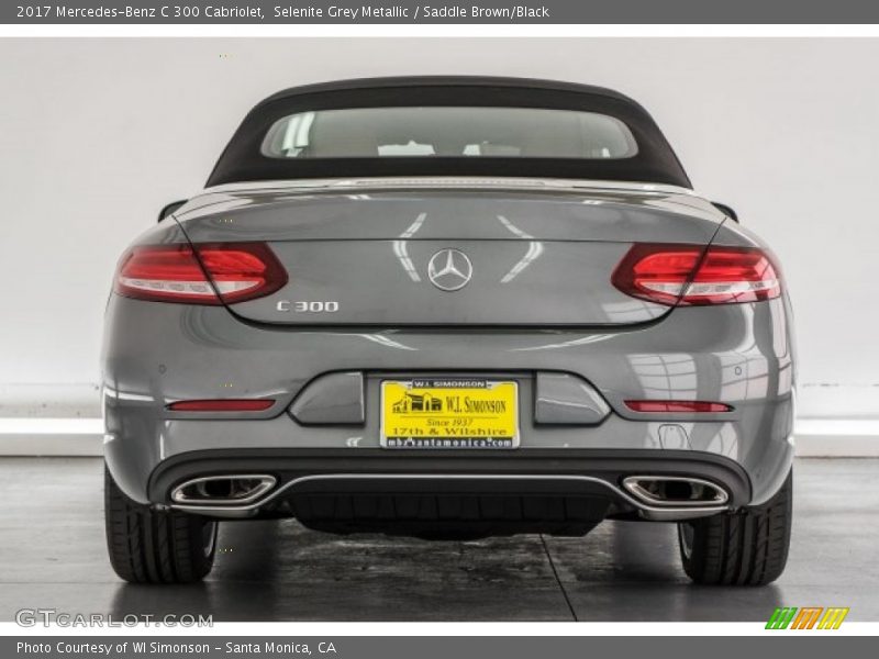 Selenite Grey Metallic / Saddle Brown/Black 2017 Mercedes-Benz C 300 Cabriolet