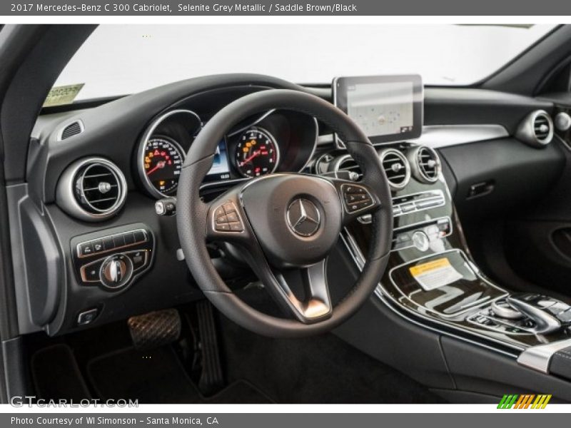 Selenite Grey Metallic / Saddle Brown/Black 2017 Mercedes-Benz C 300 Cabriolet