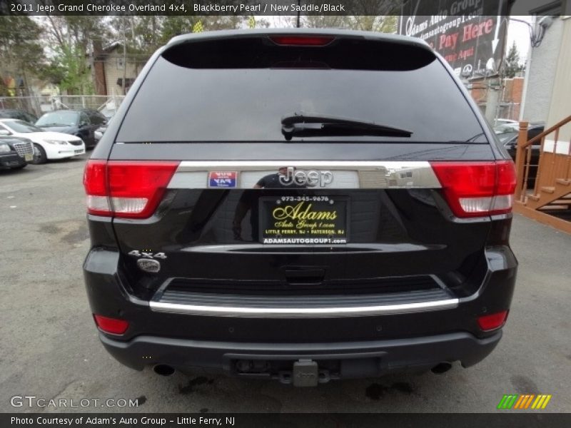 Blackberry Pearl / New Saddle/Black 2011 Jeep Grand Cherokee Overland 4x4