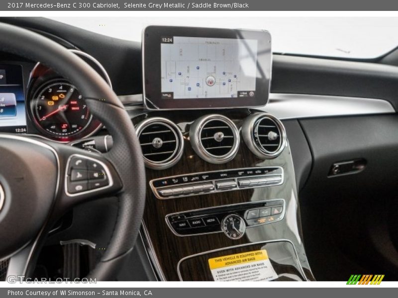 Selenite Grey Metallic / Saddle Brown/Black 2017 Mercedes-Benz C 300 Cabriolet