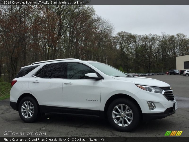 Summit White / Jet Black 2018 Chevrolet Equinox LT AWD