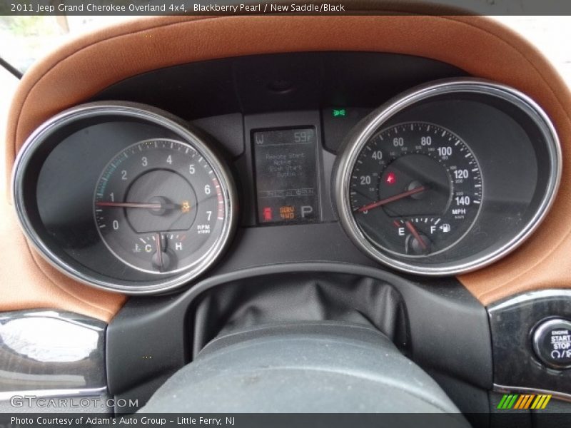 Blackberry Pearl / New Saddle/Black 2011 Jeep Grand Cherokee Overland 4x4