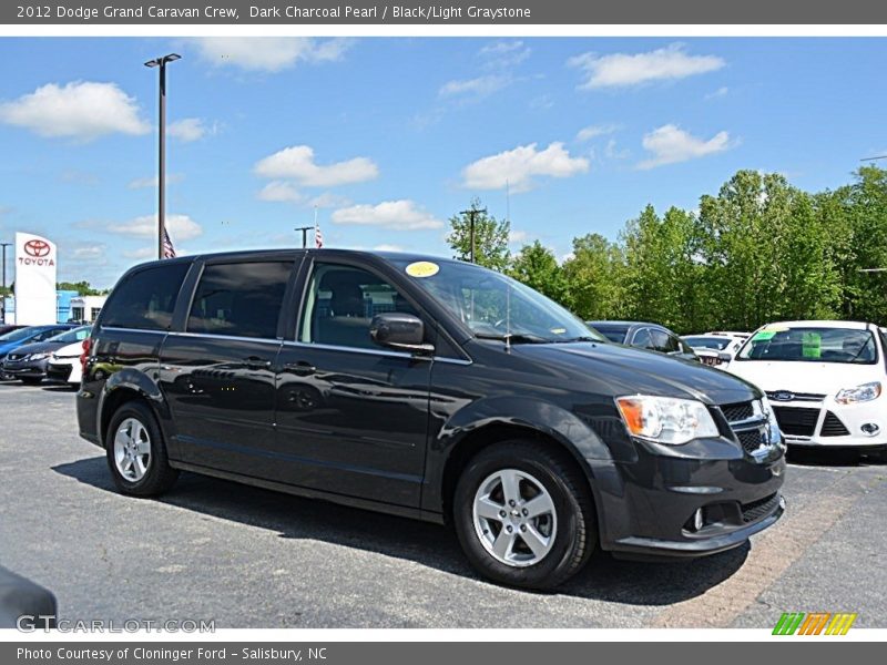 Dark Charcoal Pearl / Black/Light Graystone 2012 Dodge Grand Caravan Crew