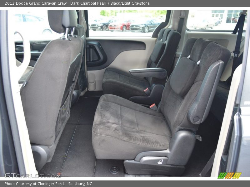 Dark Charcoal Pearl / Black/Light Graystone 2012 Dodge Grand Caravan Crew