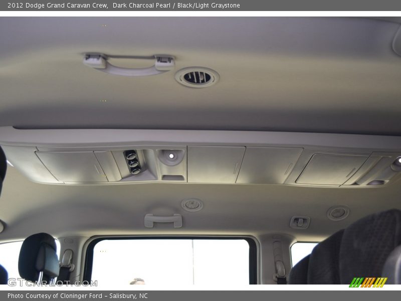 Dark Charcoal Pearl / Black/Light Graystone 2012 Dodge Grand Caravan Crew