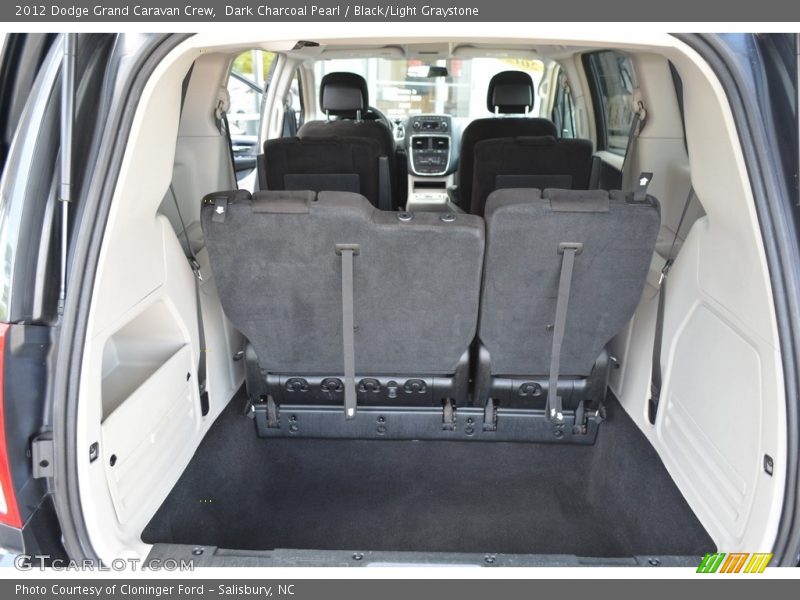 Dark Charcoal Pearl / Black/Light Graystone 2012 Dodge Grand Caravan Crew