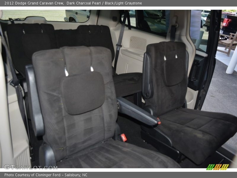 Dark Charcoal Pearl / Black/Light Graystone 2012 Dodge Grand Caravan Crew
