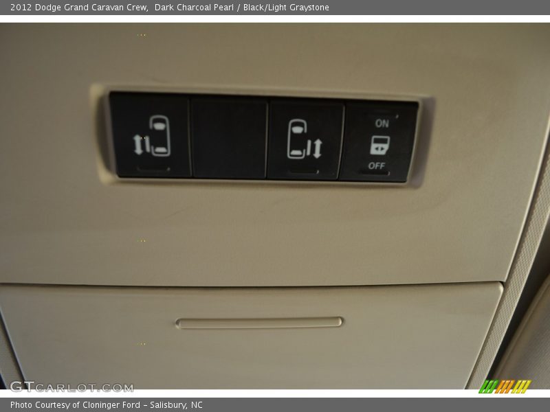 Dark Charcoal Pearl / Black/Light Graystone 2012 Dodge Grand Caravan Crew