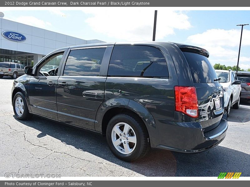 Dark Charcoal Pearl / Black/Light Graystone 2012 Dodge Grand Caravan Crew