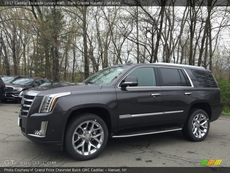 Dark Granite Metallic / Jet Black 2017 Cadillac Escalade Luxury 4WD