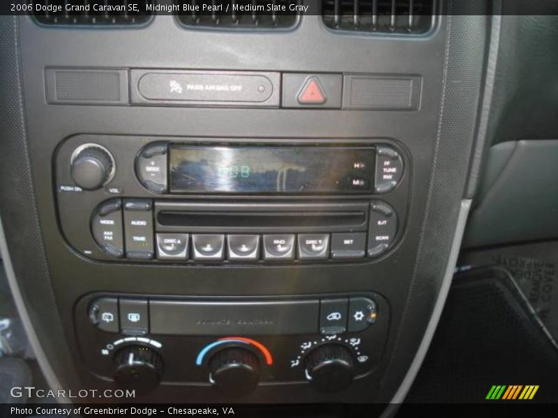 Midnight Blue Pearl / Medium Slate Gray 2006 Dodge Grand Caravan SE
