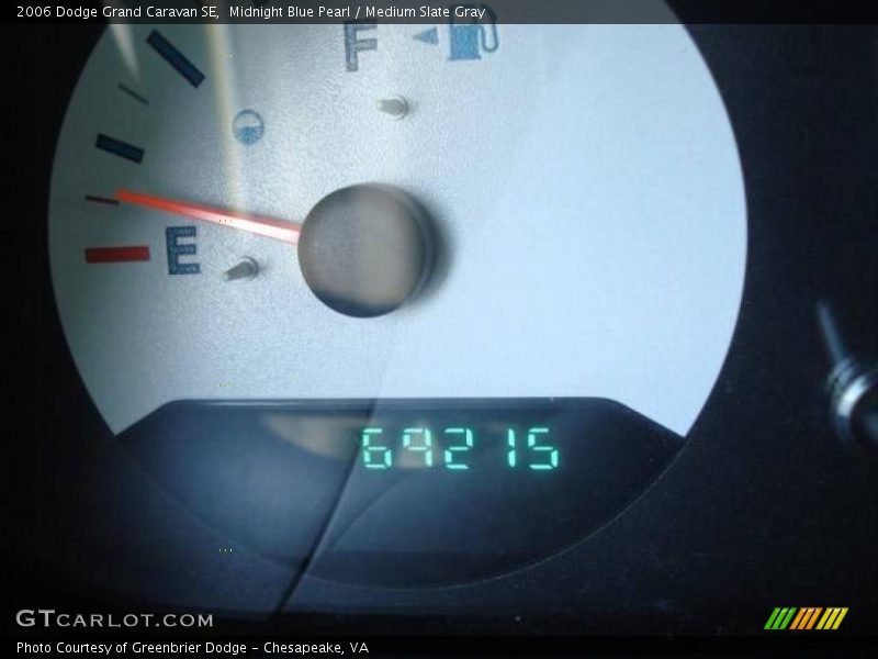 Midnight Blue Pearl / Medium Slate Gray 2006 Dodge Grand Caravan SE
