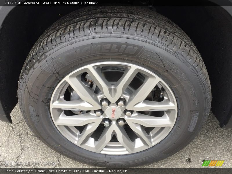 Iridium Metallic / Jet Black 2017 GMC Acadia SLE AWD
