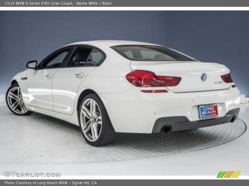 Alpine White / Black 2014 BMW 6 Series 640i Gran Coupe
