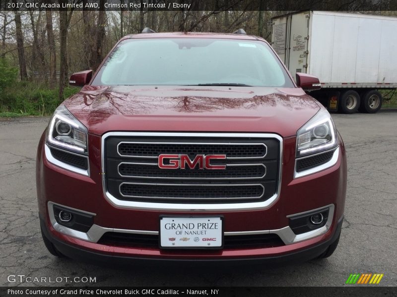 Crimson Red Tintcoat / Ebony 2017 GMC Acadia Limited AWD