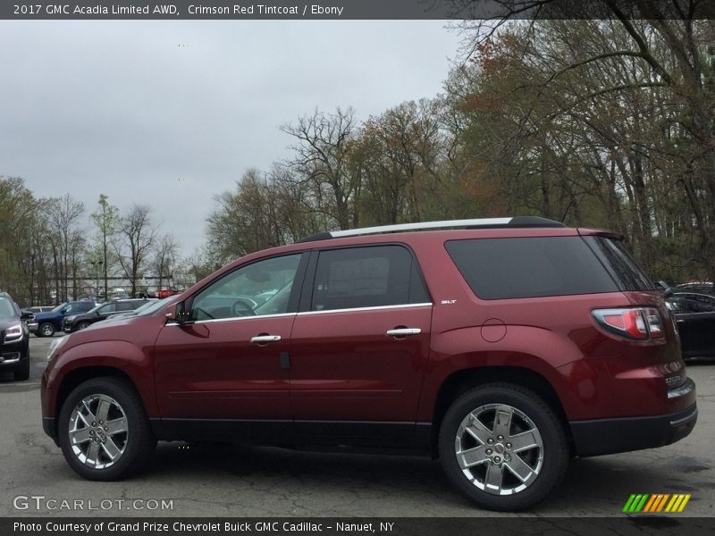 Crimson Red Tintcoat / Ebony 2017 GMC Acadia Limited AWD