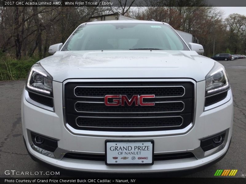 White Frost Tricoat / Ebony 2017 GMC Acadia Limited AWD