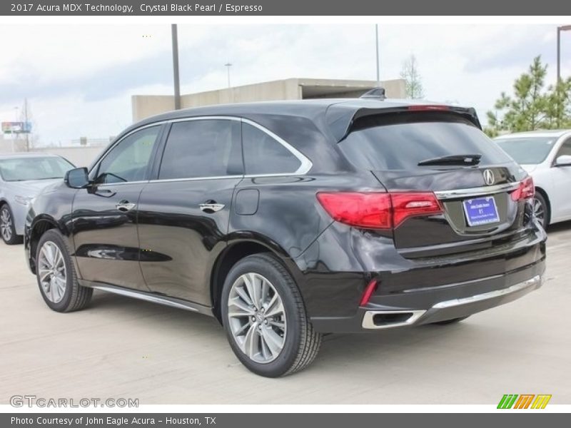 Crystal Black Pearl / Espresso 2017 Acura MDX Technology