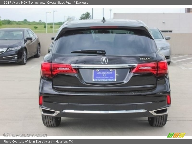 Crystal Black Pearl / Espresso 2017 Acura MDX Technology