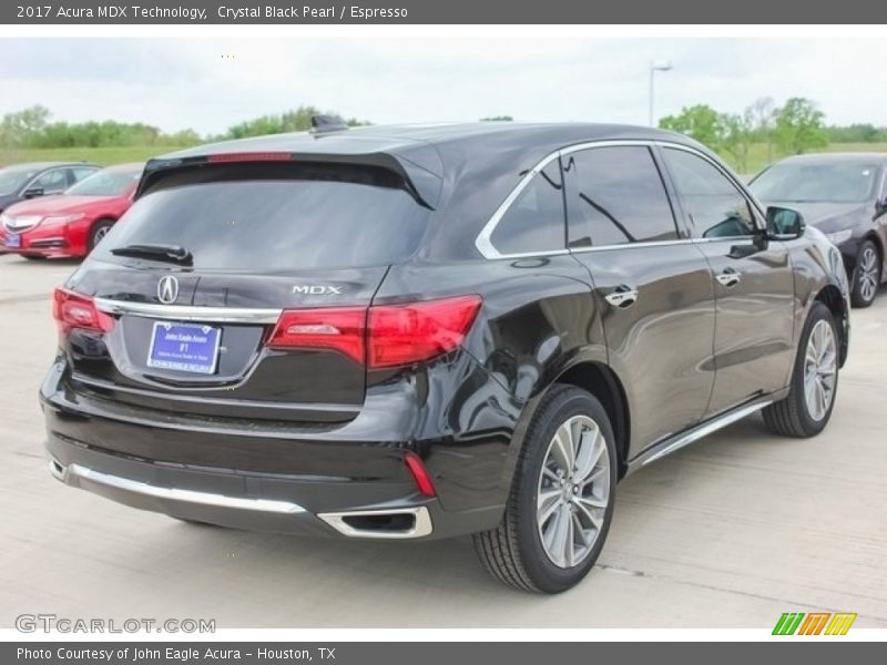 Crystal Black Pearl / Espresso 2017 Acura MDX Technology