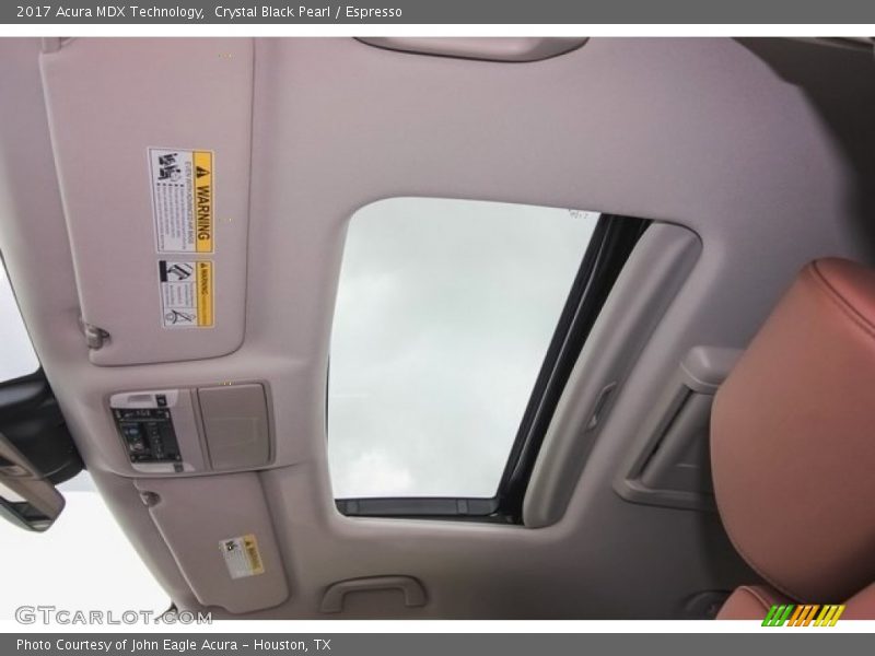 Crystal Black Pearl / Espresso 2017 Acura MDX Technology