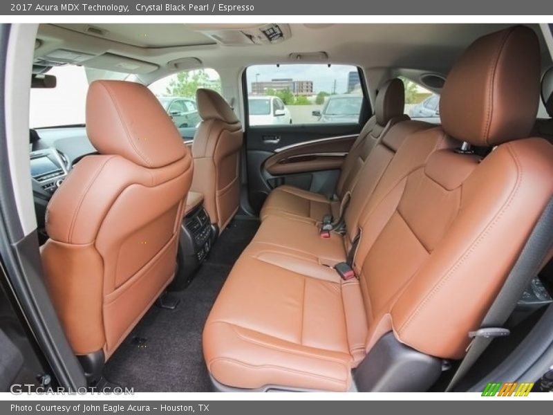 Rear Seat of 2017 MDX Technology