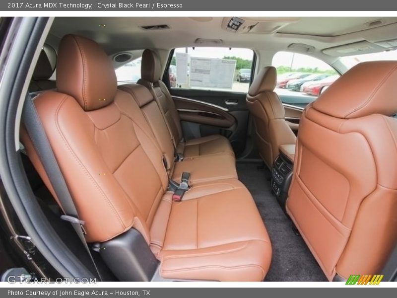 Rear Seat of 2017 MDX Technology