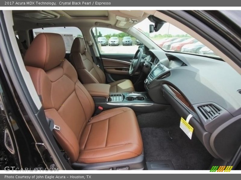 Front Seat of 2017 MDX Technology