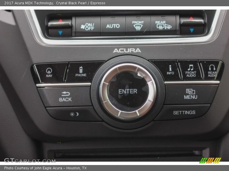 Controls of 2017 MDX Technology