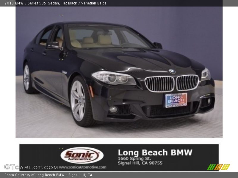 Jet Black / Venetian Beige 2013 BMW 5 Series 535i Sedan