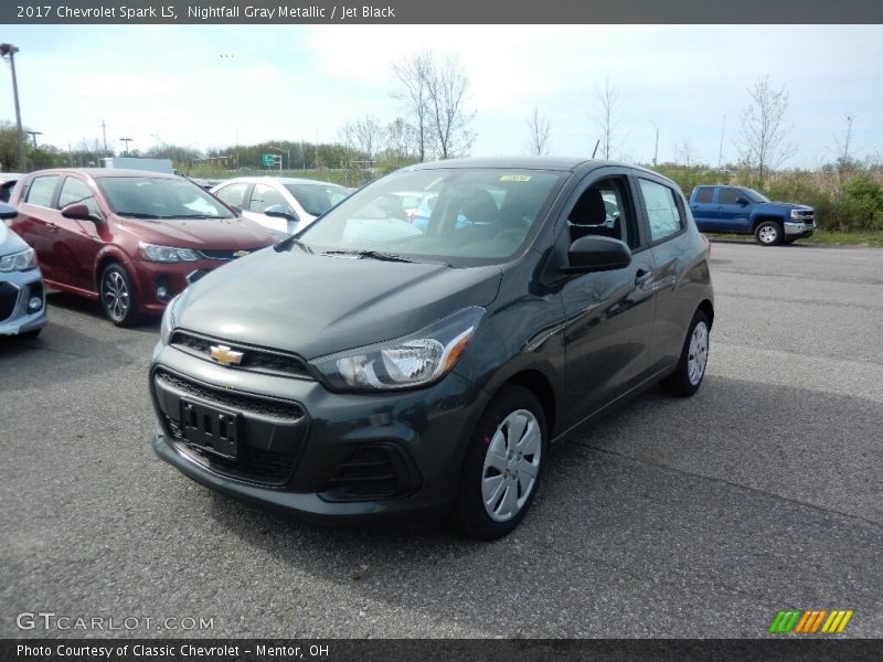 Nightfall Gray Metallic / Jet Black 2017 Chevrolet Spark LS