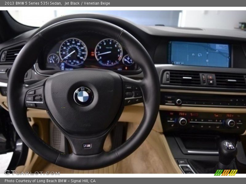 Jet Black / Venetian Beige 2013 BMW 5 Series 535i Sedan