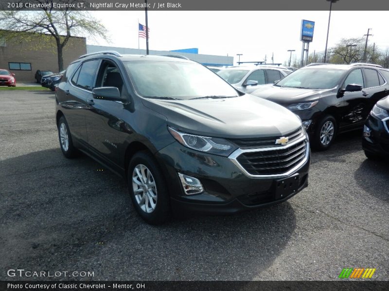 Nightfall Gray Metallic / Jet Black 2018 Chevrolet Equinox LT