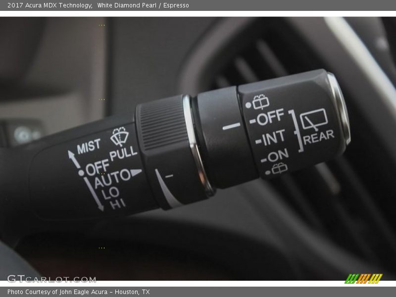 White Diamond Pearl / Espresso 2017 Acura MDX Technology
