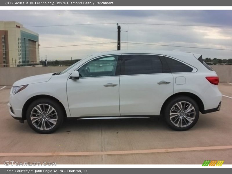 White Diamond Pearl / Parchment 2017 Acura MDX Technology