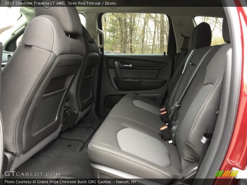 Siren Red Tintcoat / Ebony 2017 Chevrolet Traverse LT AWD